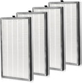 4 Pack H13 True HEPA Replacement Filter with Activated Carbon Filter U576