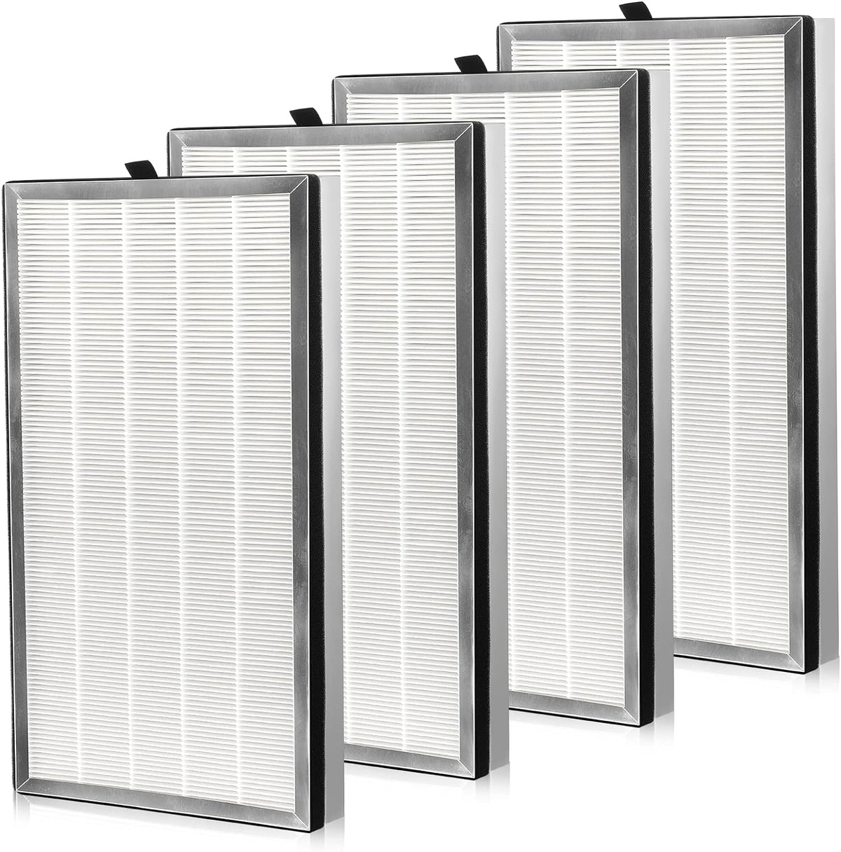 4 Pack H13 True HEPA Replacement Filter with Activated Carbon Filter U576