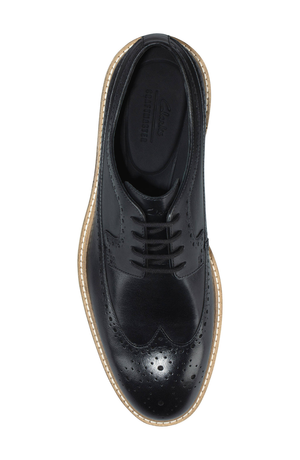 Black Leather Men's Shoes Y605