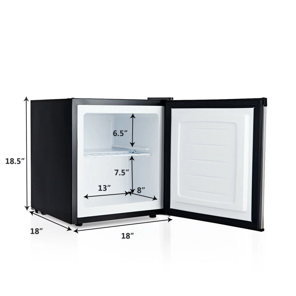 1.1 cu.ft. Compact Single Door Upright Freezer Stainless Steel H8094