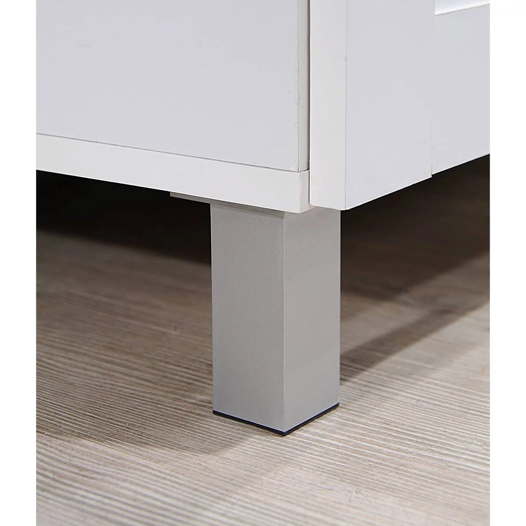 White Kitchen China Cabinet with Transparent Doors R3502