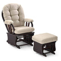 Linen Glider and Ottoman H8304