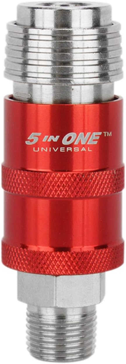 Universal Safety Exhaust Quick-Connect Industrial Coupler, 1/4" 3/8" MNPT, Box of 50 N418