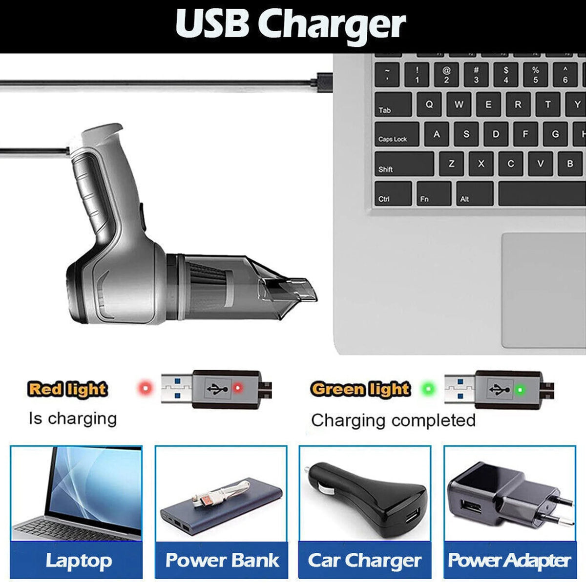 9000Pa 120W Wet and Dry Handheld Car Vacuum Cleaner W66859