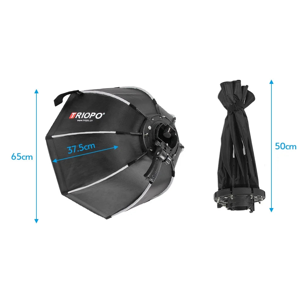 65cm Foldable 8-Pole Octagon Softbox with Soft Cloth Handle P868210