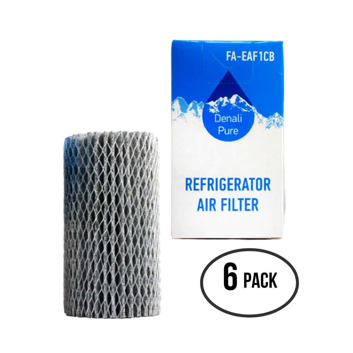 6-Pack Refrigerator Air Filter F8838