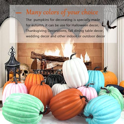 8 Inch 2PCS Orange Artificial Pumpkins X251
