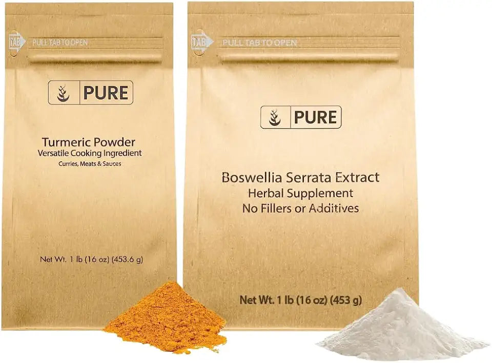Boswellia Serrata Extract & Turmeric Powder Bundle (1lb) B716129