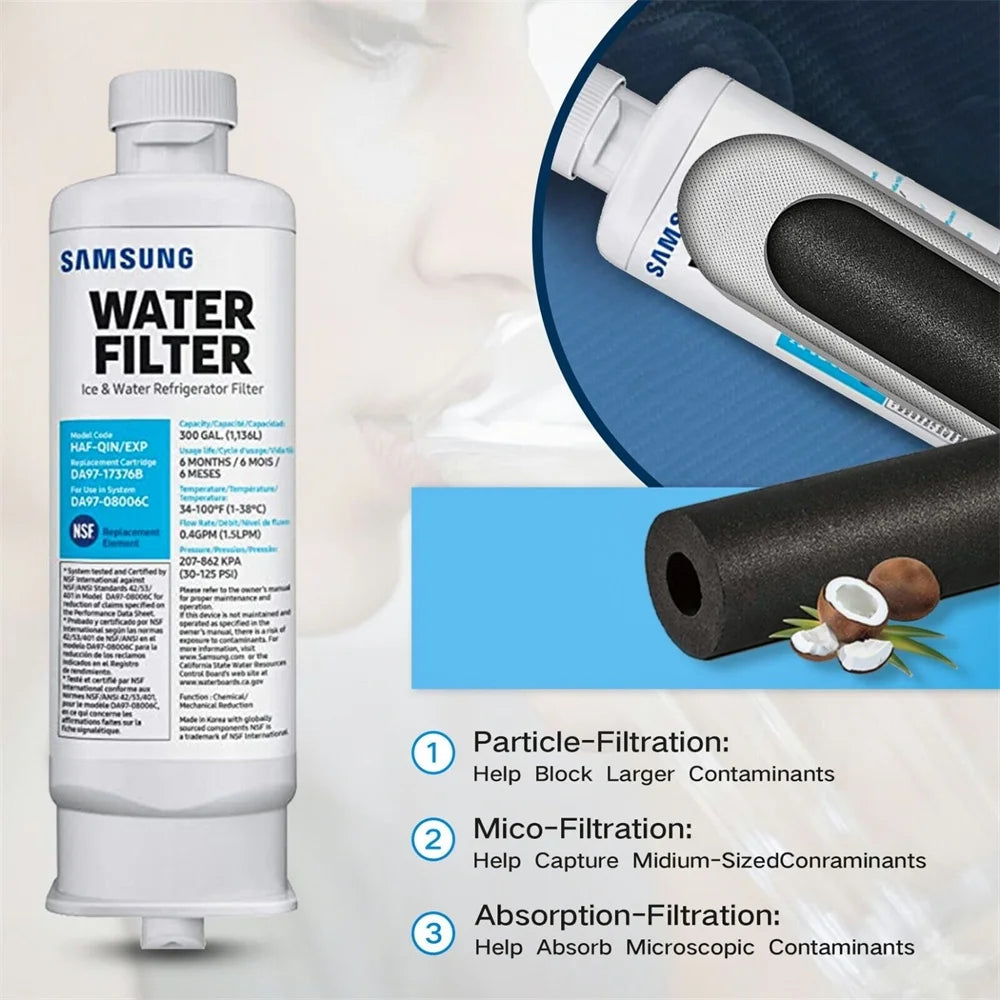 2 Pack Refrigerator Water Filter V685