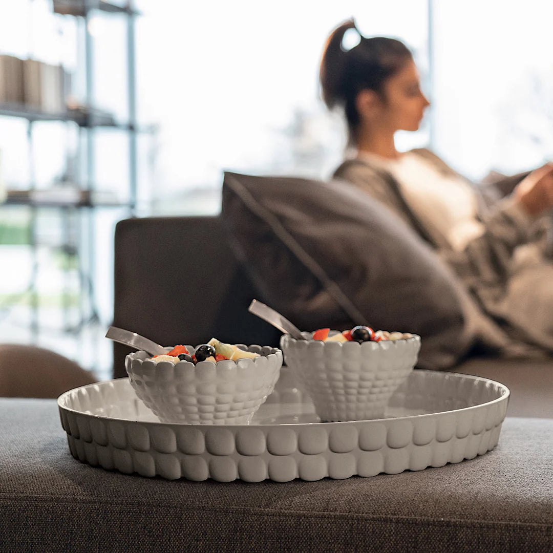 Milk white Round tray Y2734