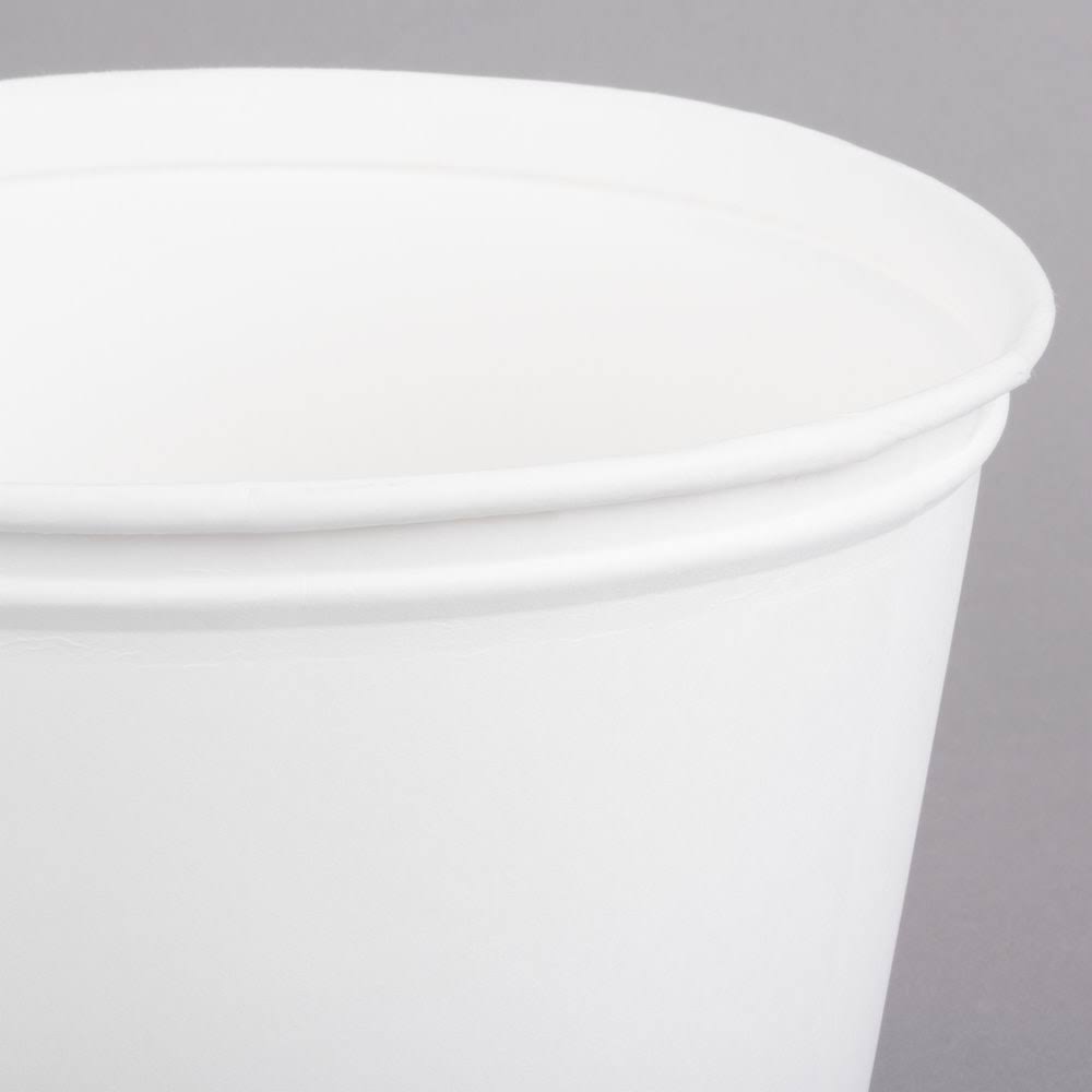 83 oz White Paper Bucket (Case of 100) X207