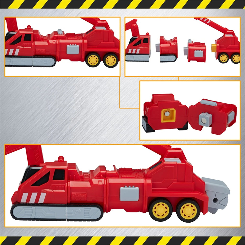 5-in-1 Construction Vehicles Transform Robot Kids Toys J33568